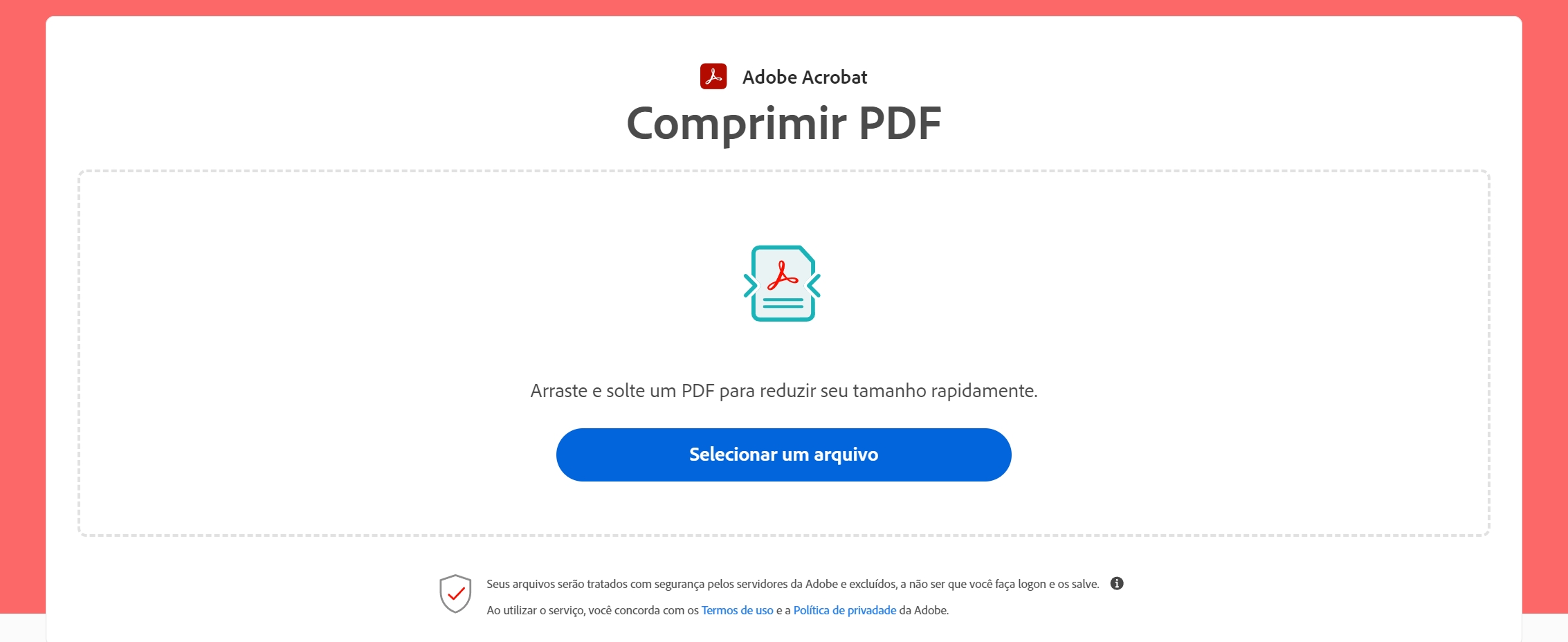 Comprimir PDF no Adobe