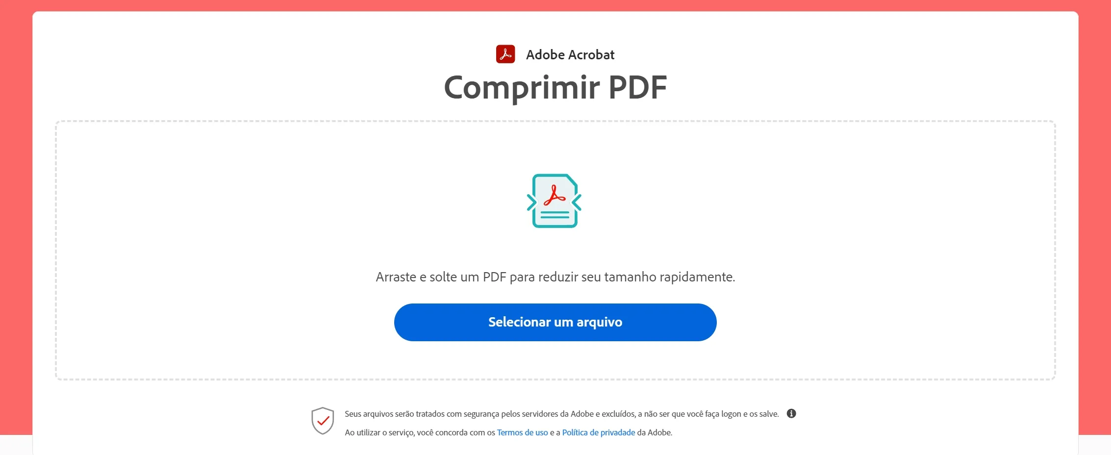 Comprimir PDF no Adobe