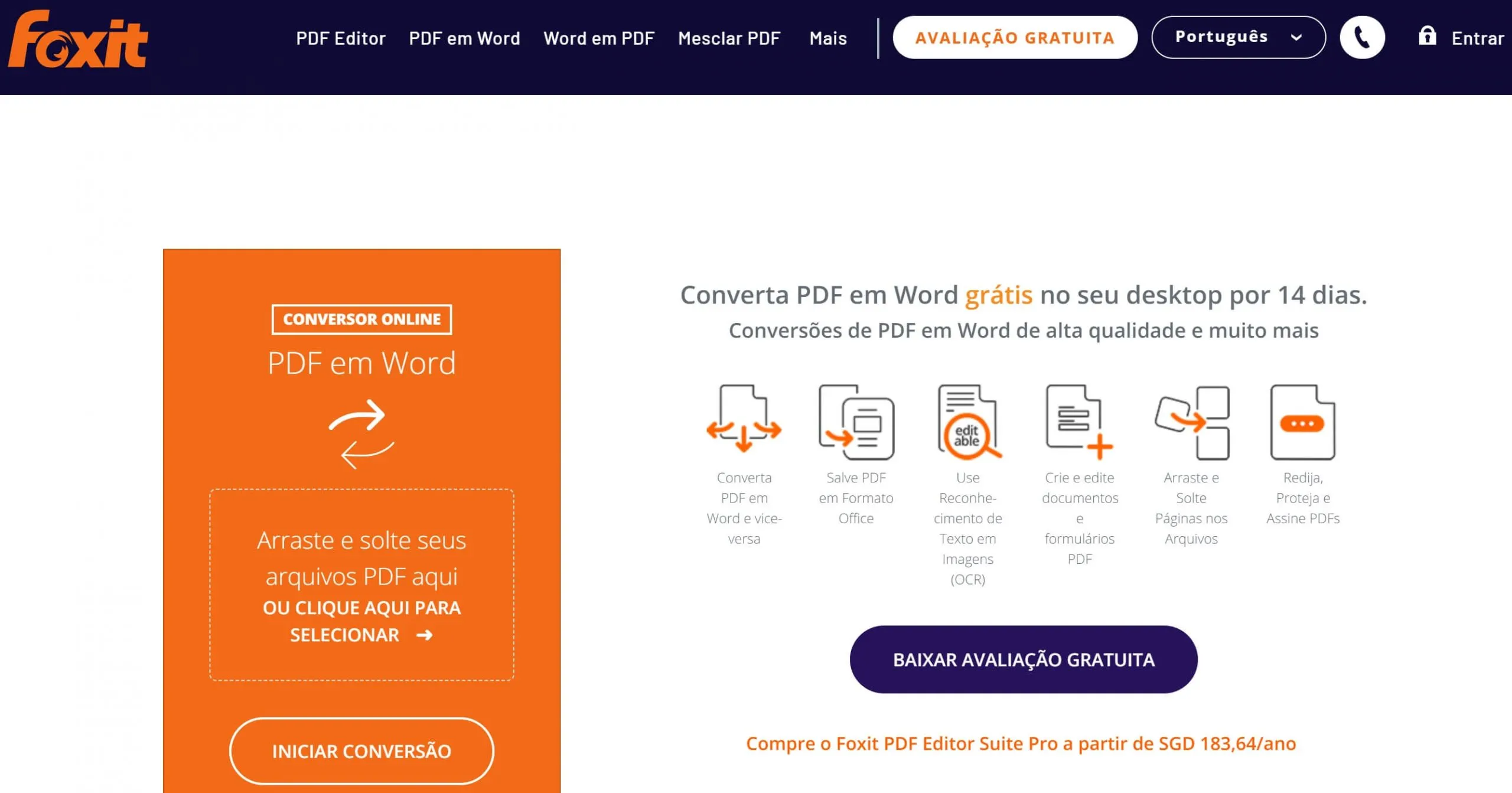 Conversor de PDF para Texto