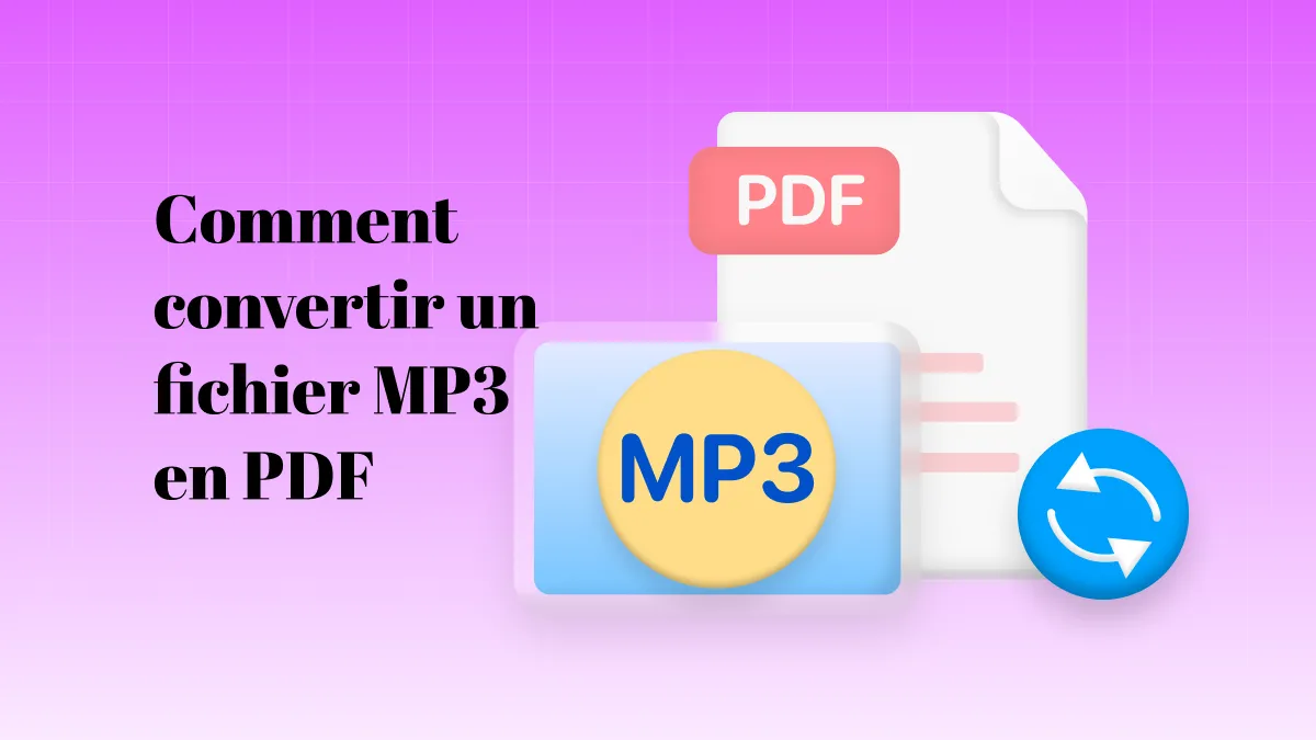Comment convertir MP3 en PDF [5 méthodes gratuites expliquées]
