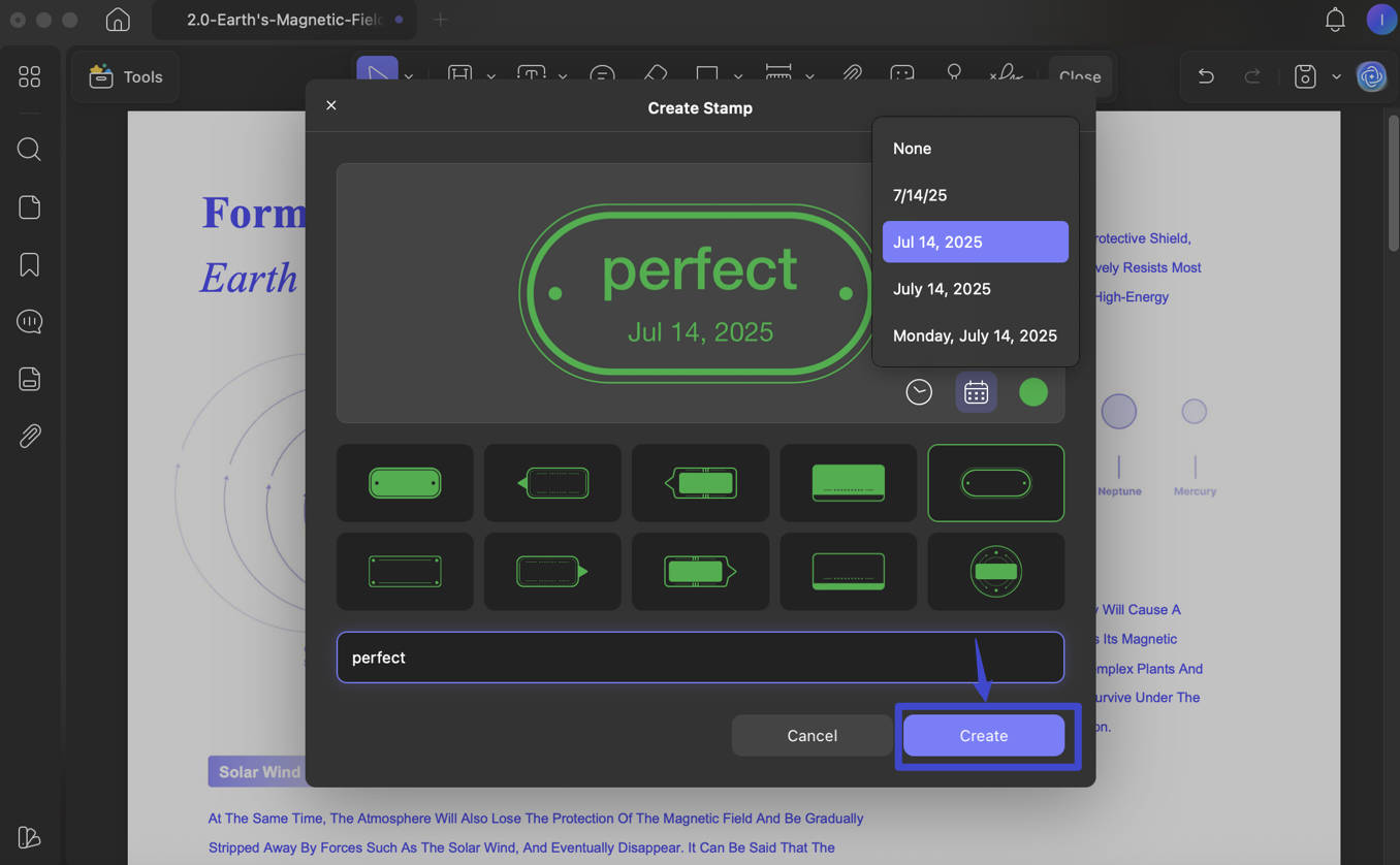 add stamp to pdf mac updf