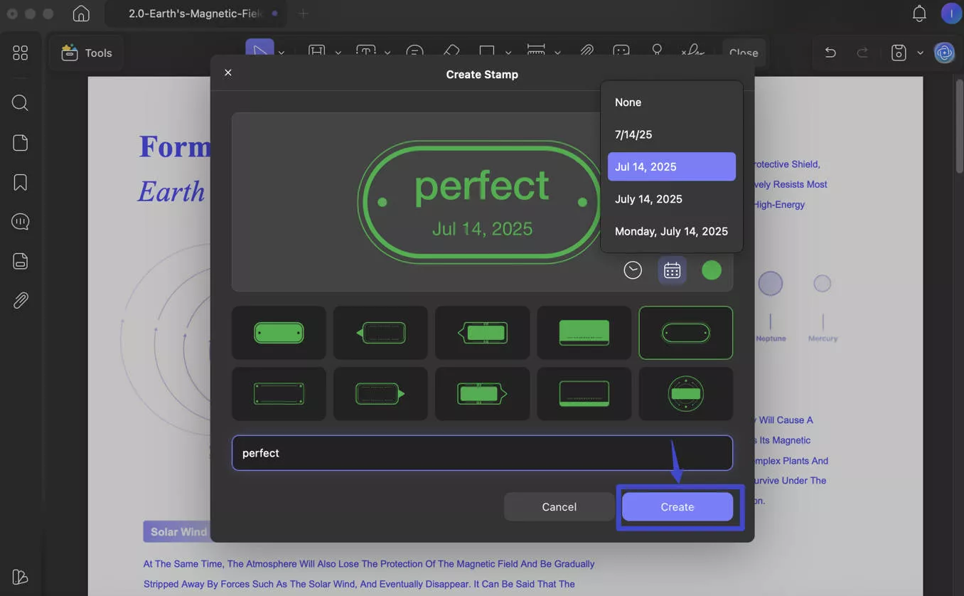 add stamp to pdf mac updf