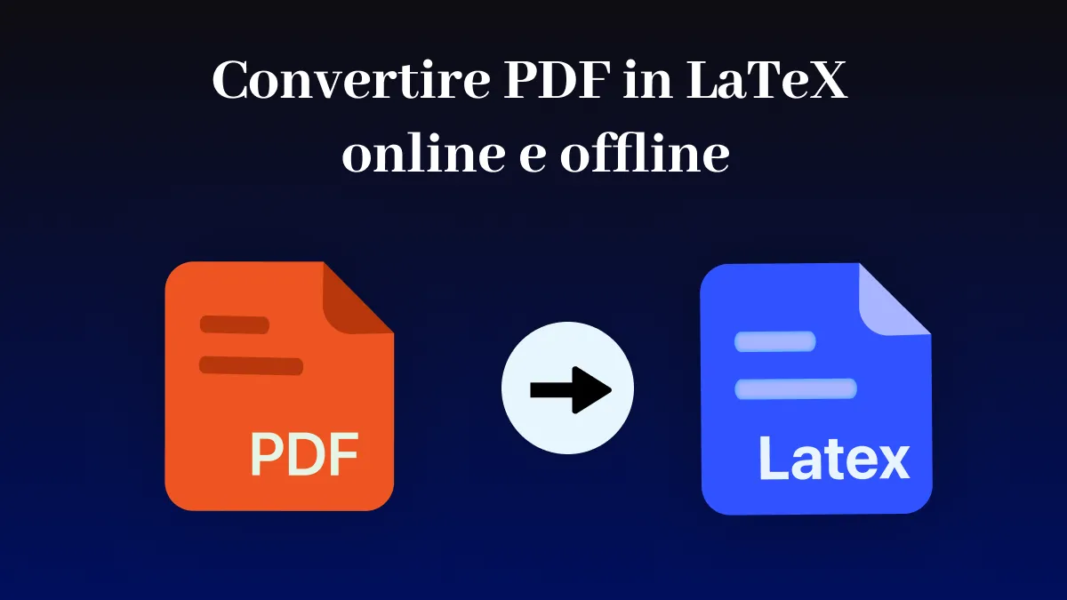 Una guida completa alla conversione da PDF a LaTeX