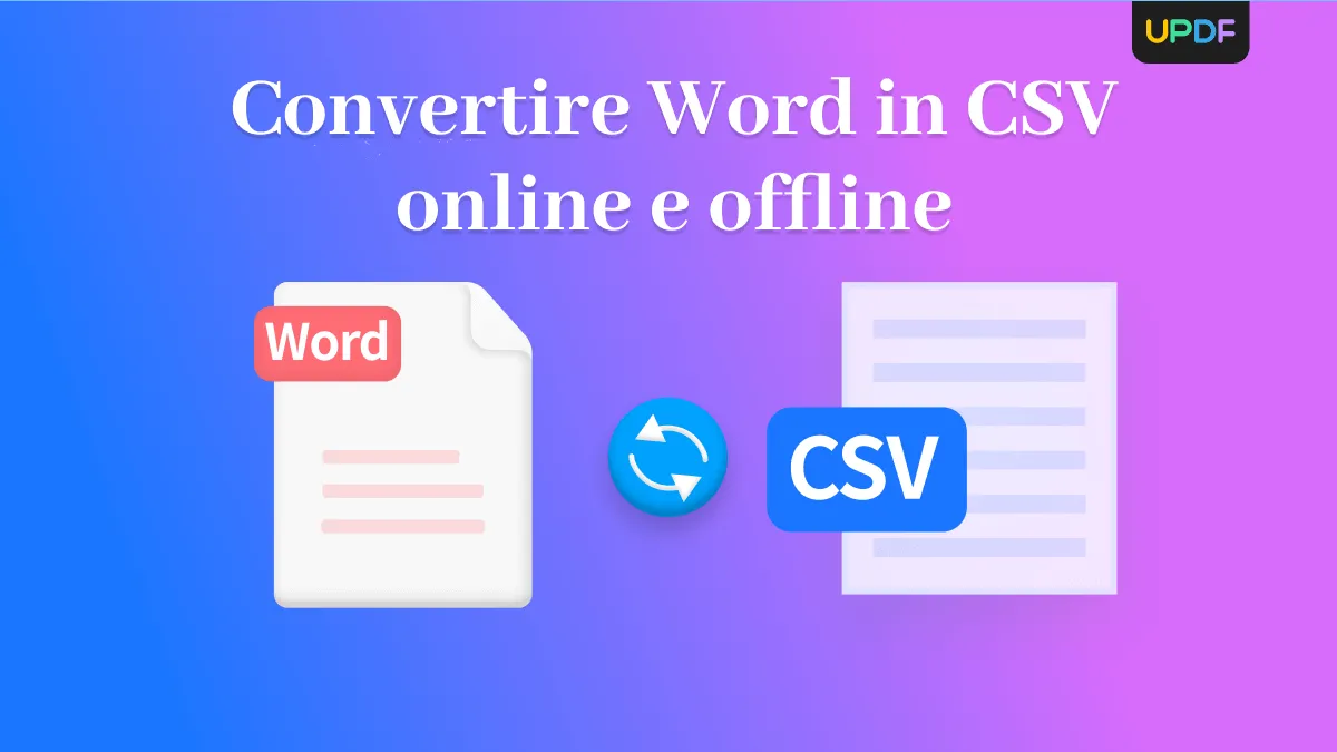 4 modi per convertire facilmente Word in CSV
