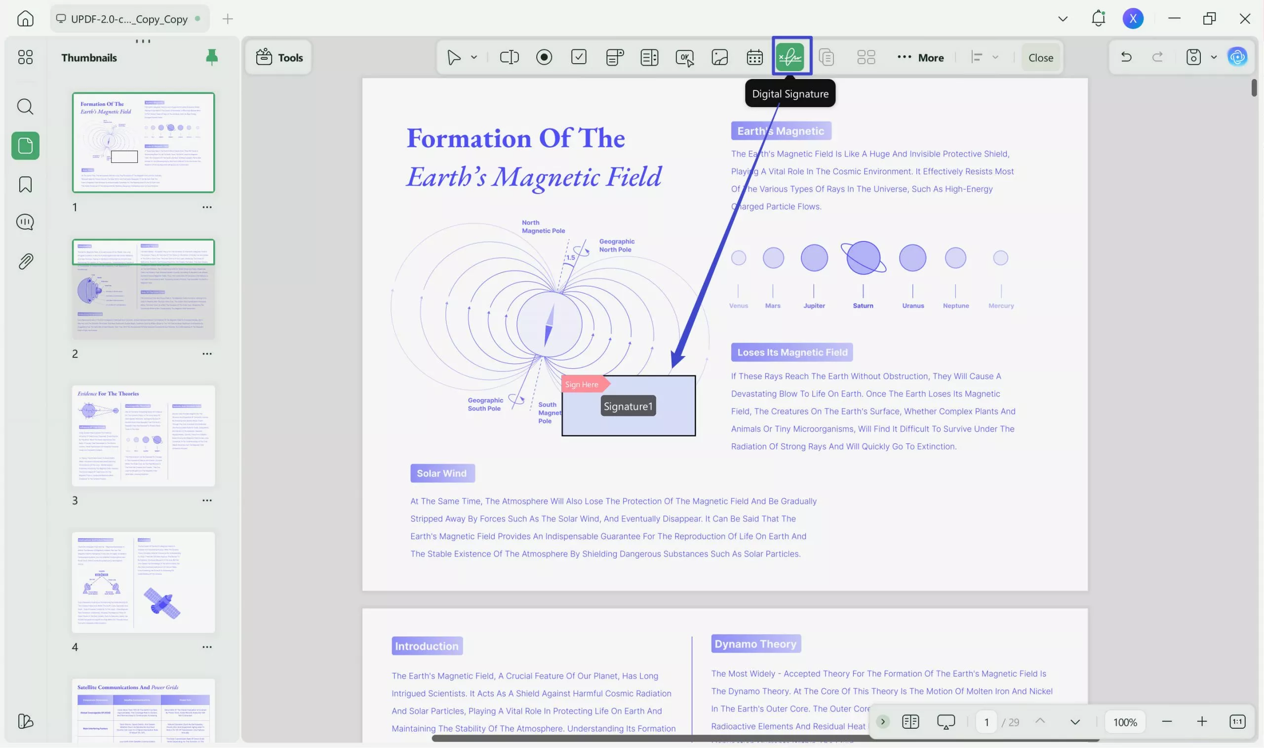 sign pdf in chrome select sign tool