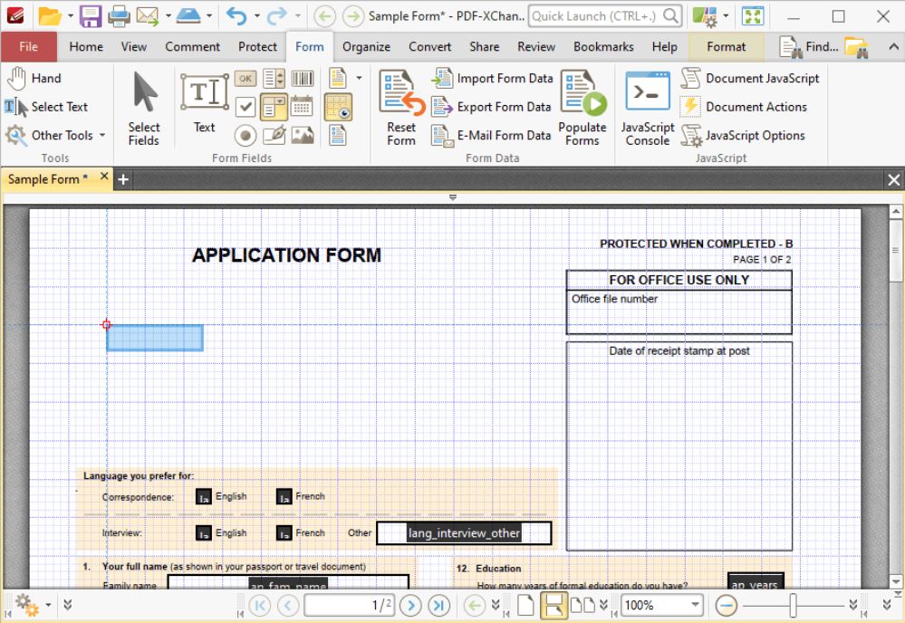 how to edit drop down list in pdf xchange