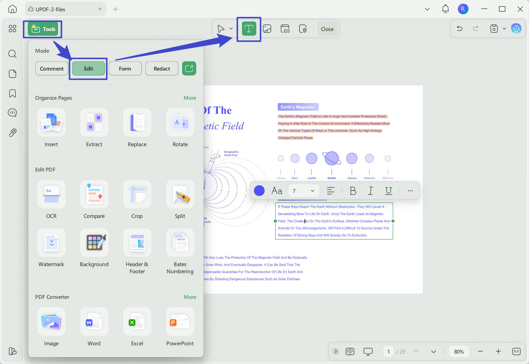 edit pdf updf windows