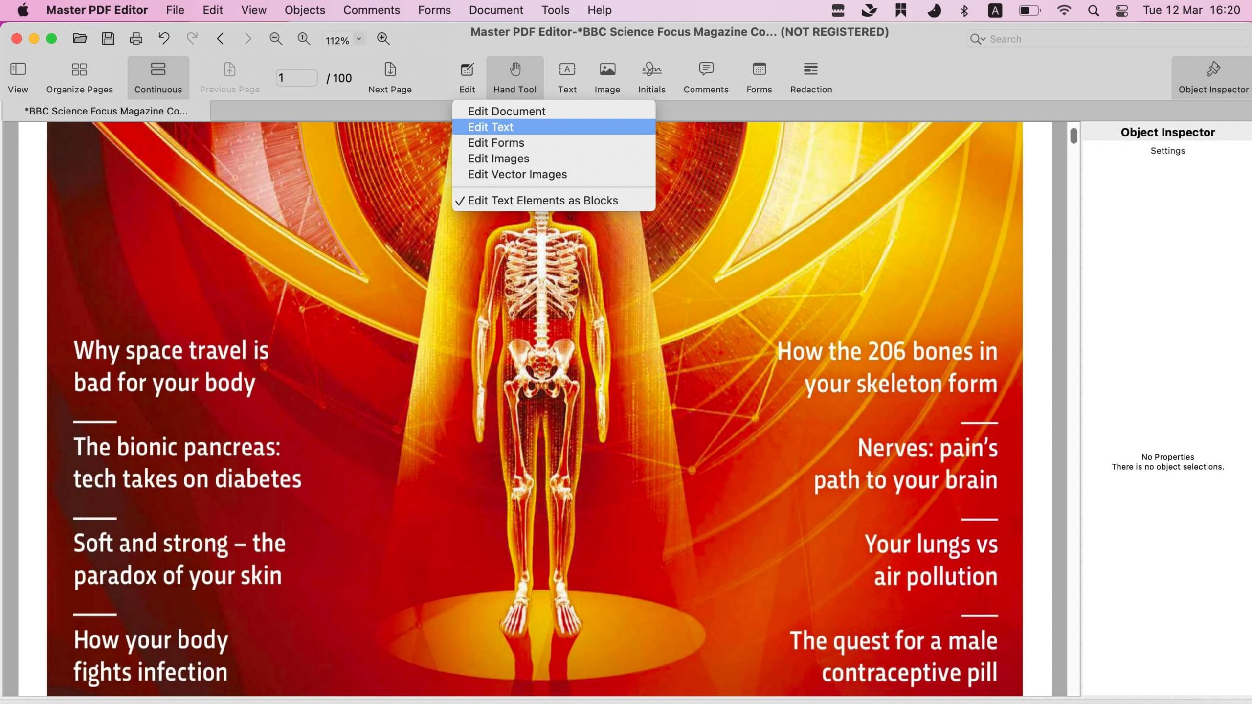 Master PDF Editor로 텍스트 편집