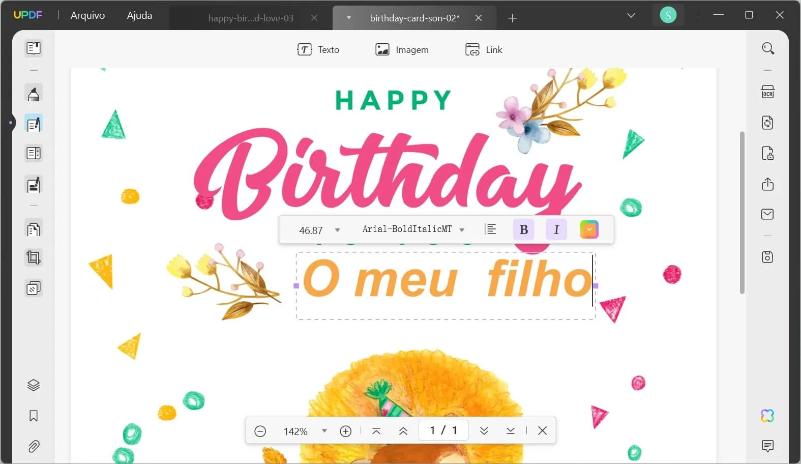 Mensagem de Aniversário para o Seu Filho