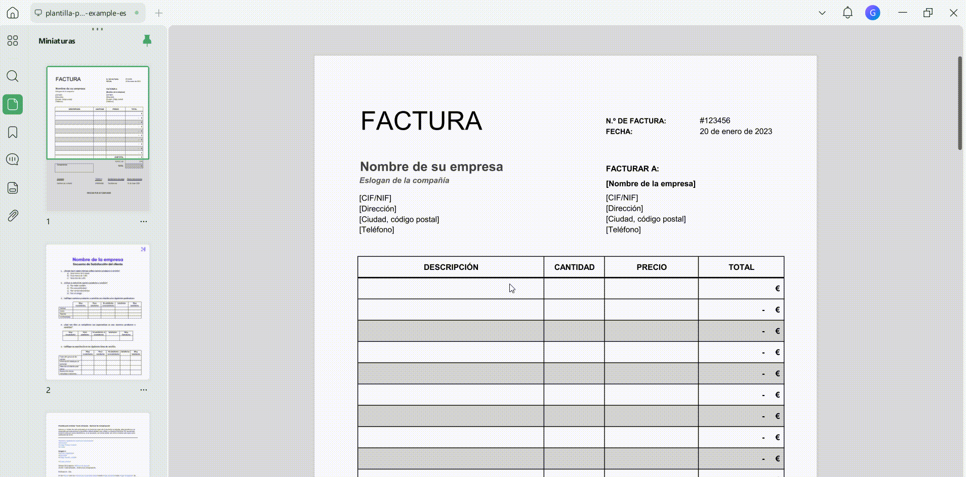 rellenar un PDF que no tiene campos activos con Reconocimiento de campos de formulario