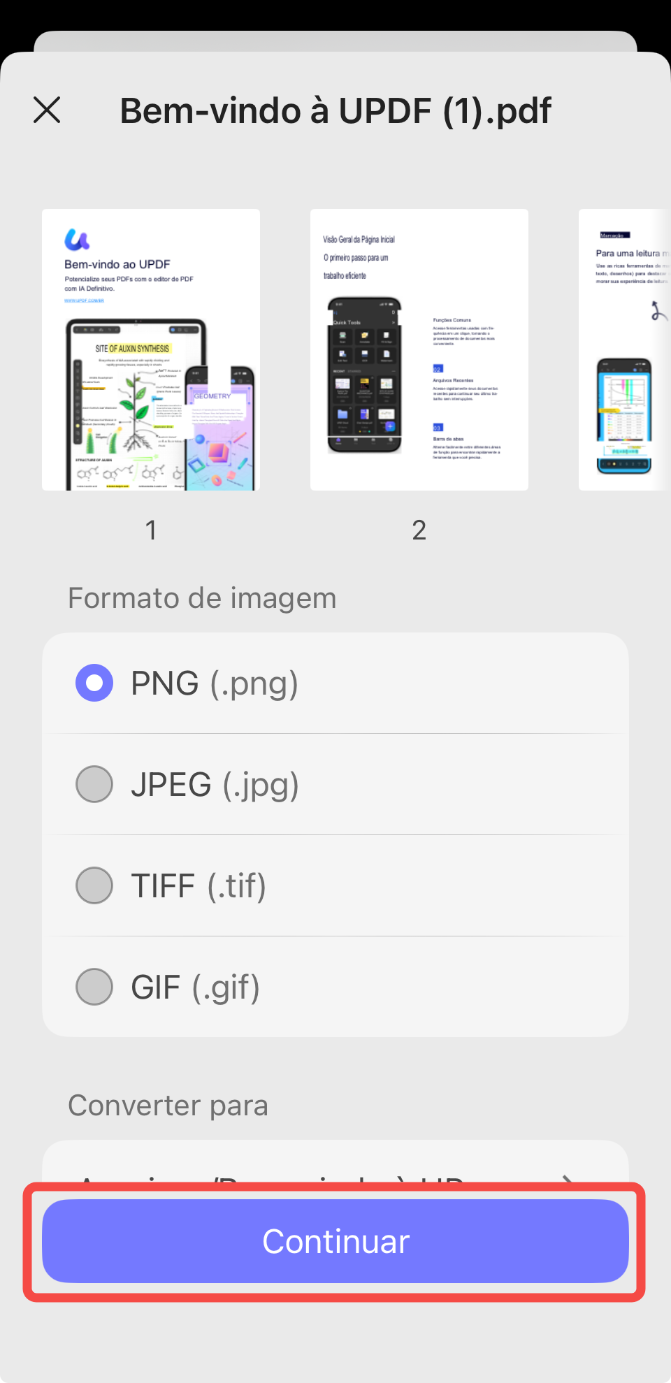 formato de imagem