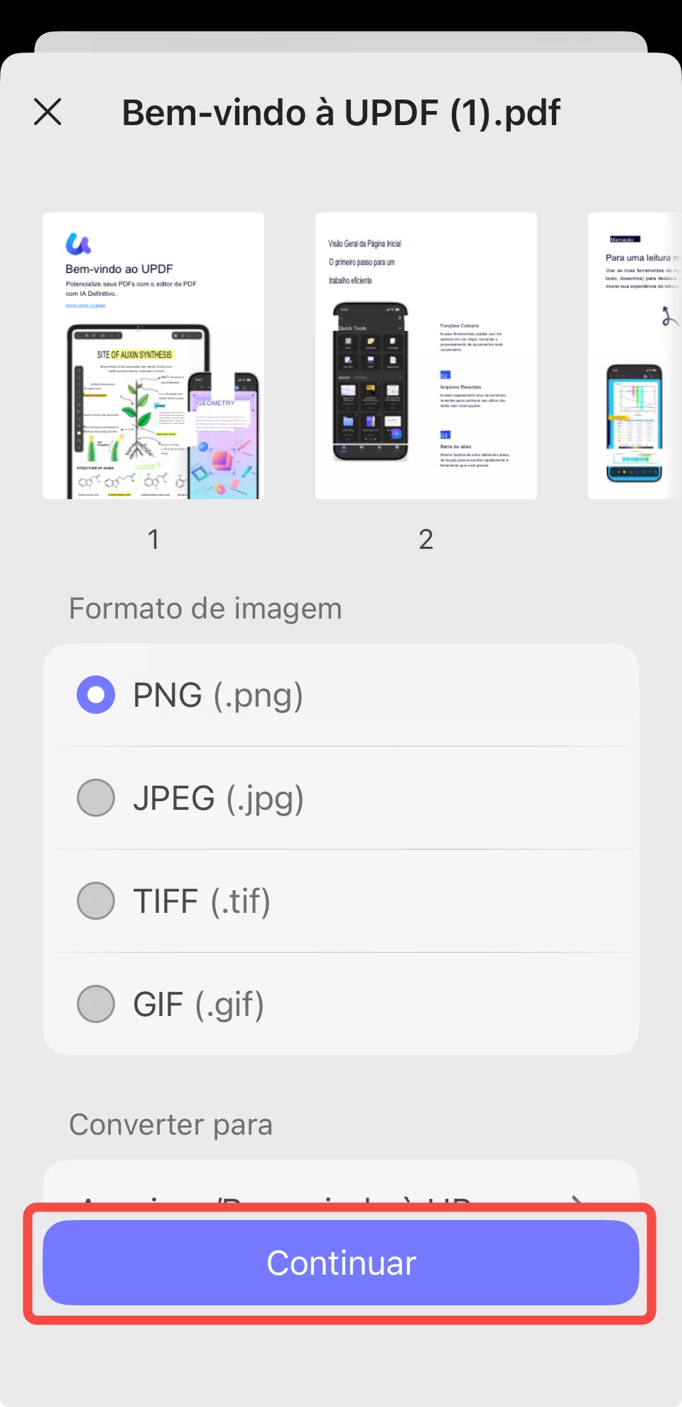 formato de imagem