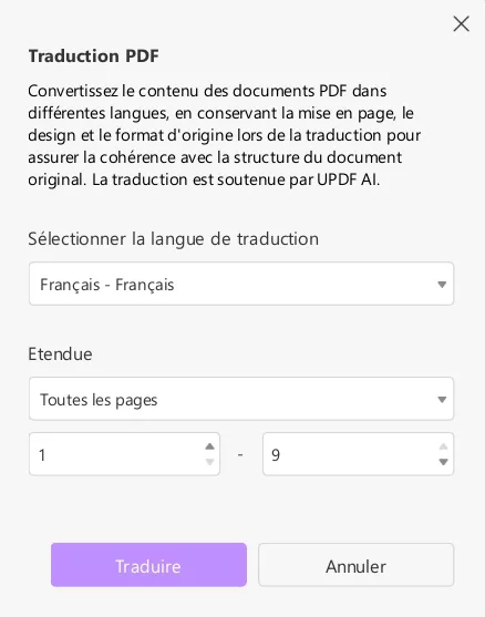 traduire pdf