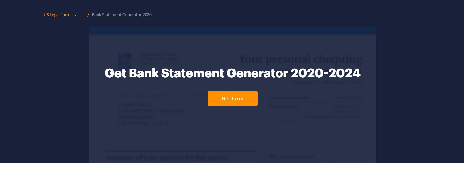 bank statement generator adobe uslegalforms