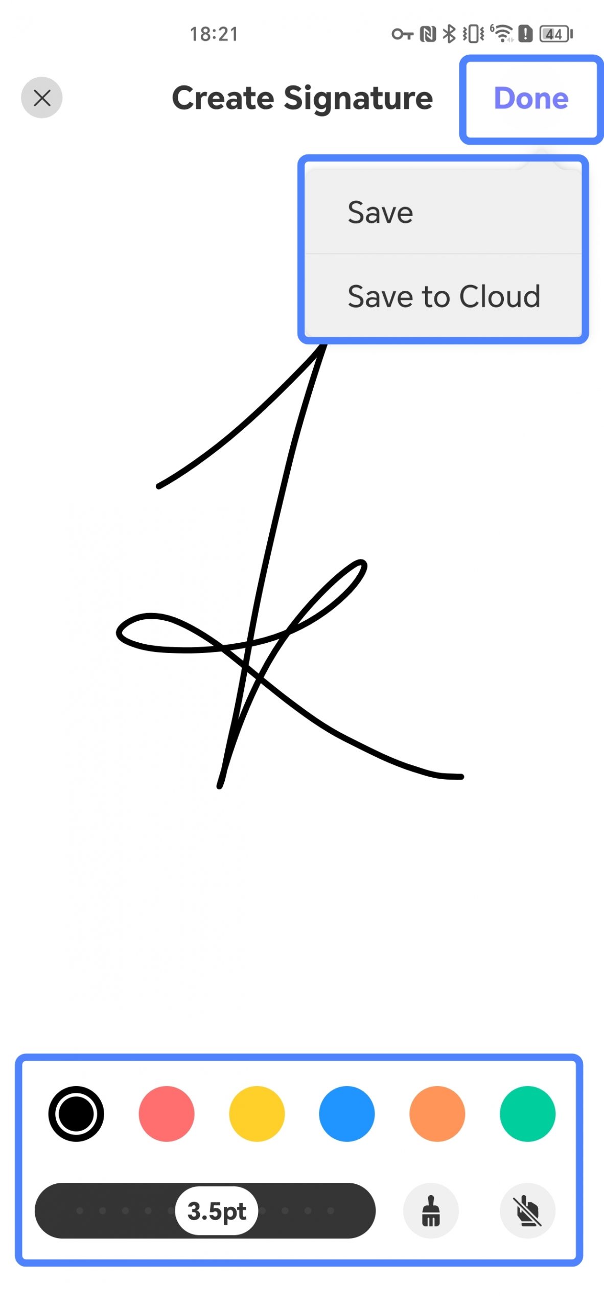 handwrite the signature