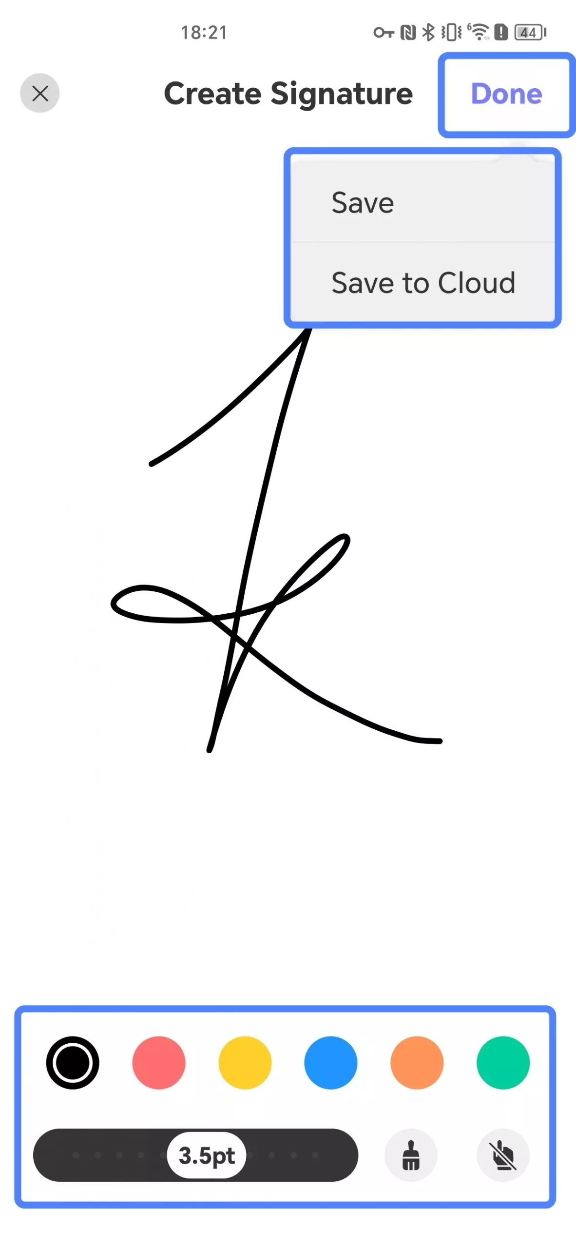 handwrite the signature