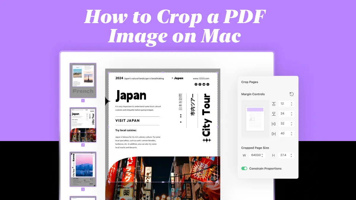 Effortless Guide: How to Crop a PDF Image on Mac with UPDF and More