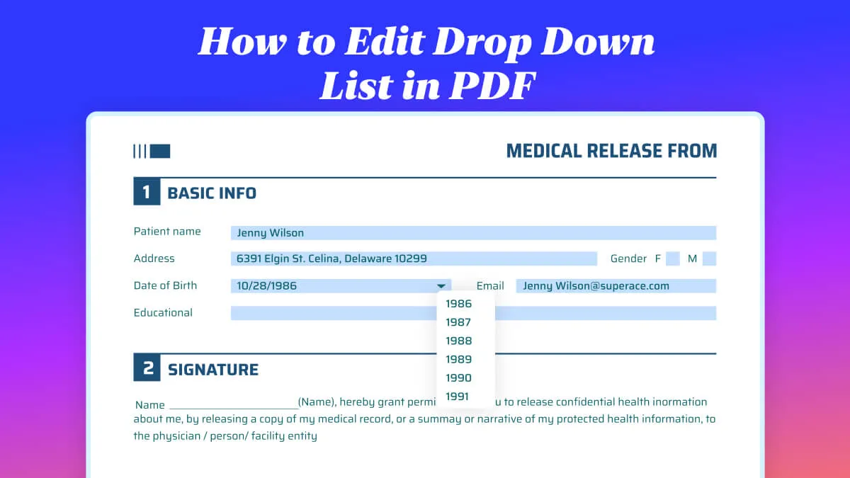 How to Edit Drop Down List in PDF? (5 Proven Ways)