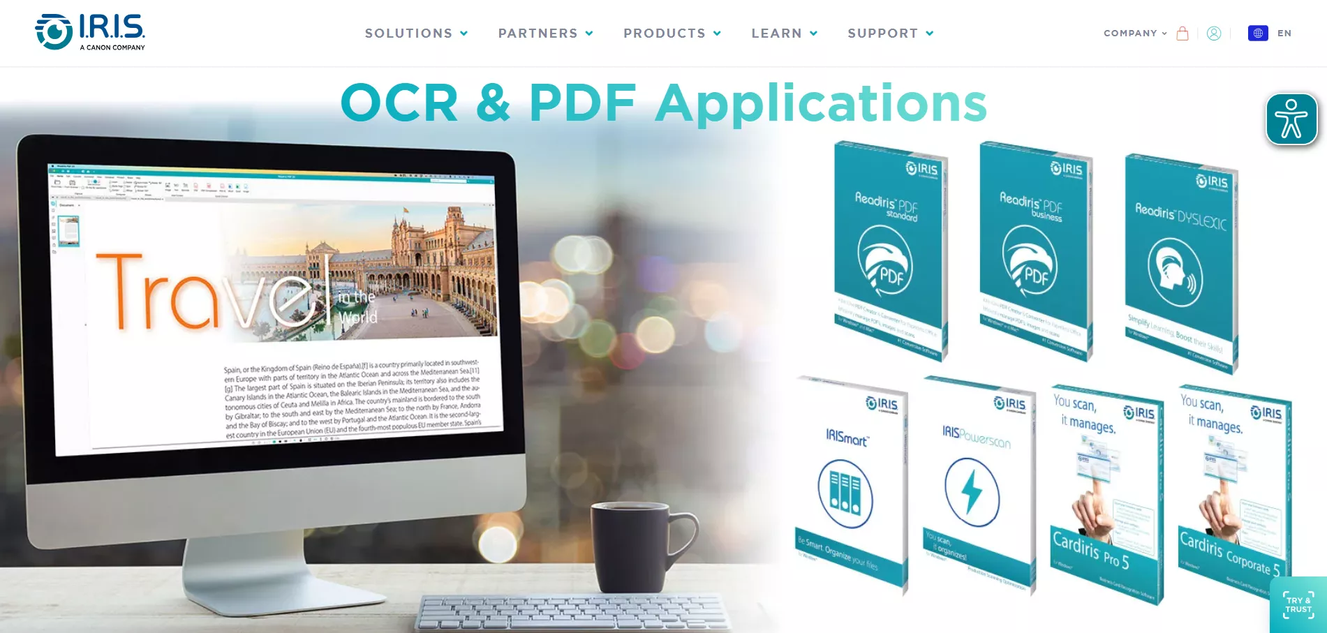 iris ocr and pdf applications