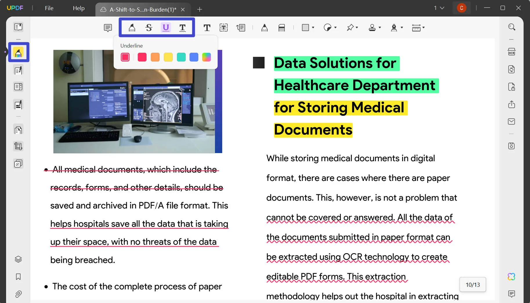 annotate pdf on windows marktp text on windows