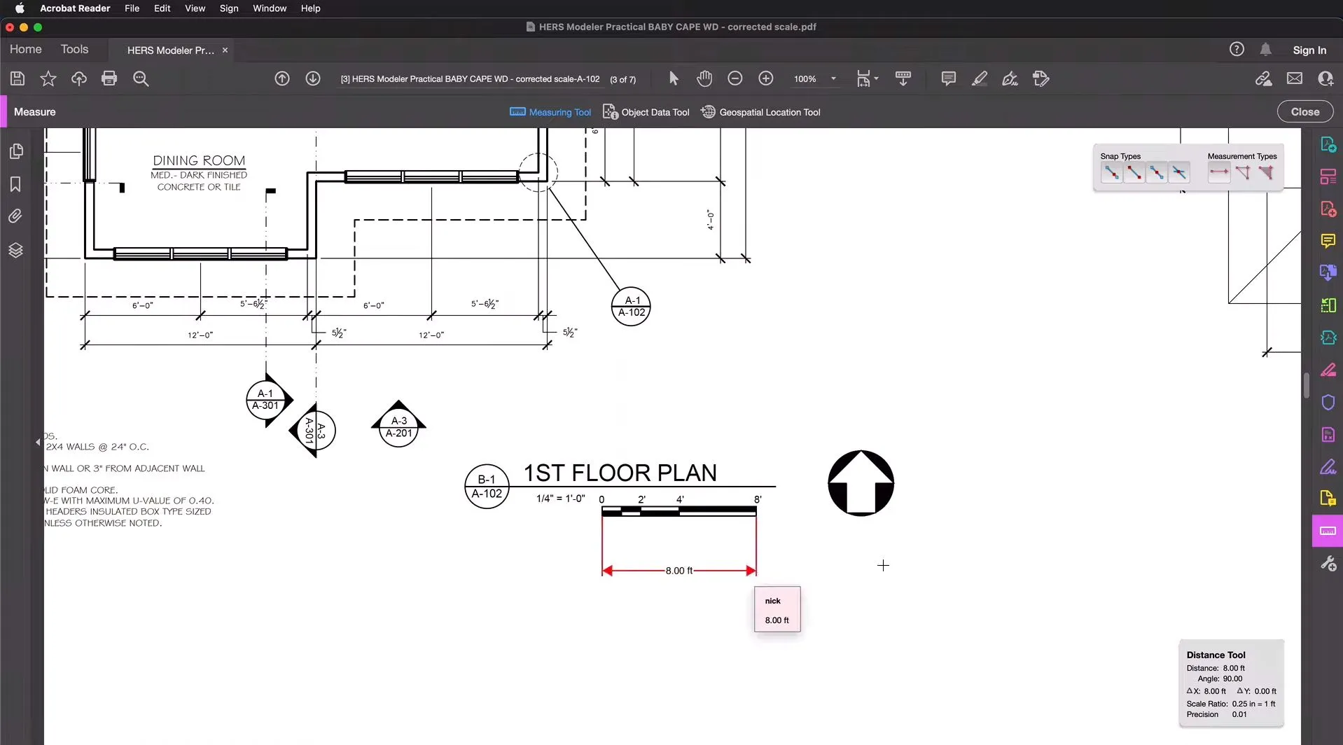 So messen Sie die Entfernung in PDF mit Adobe Click Point