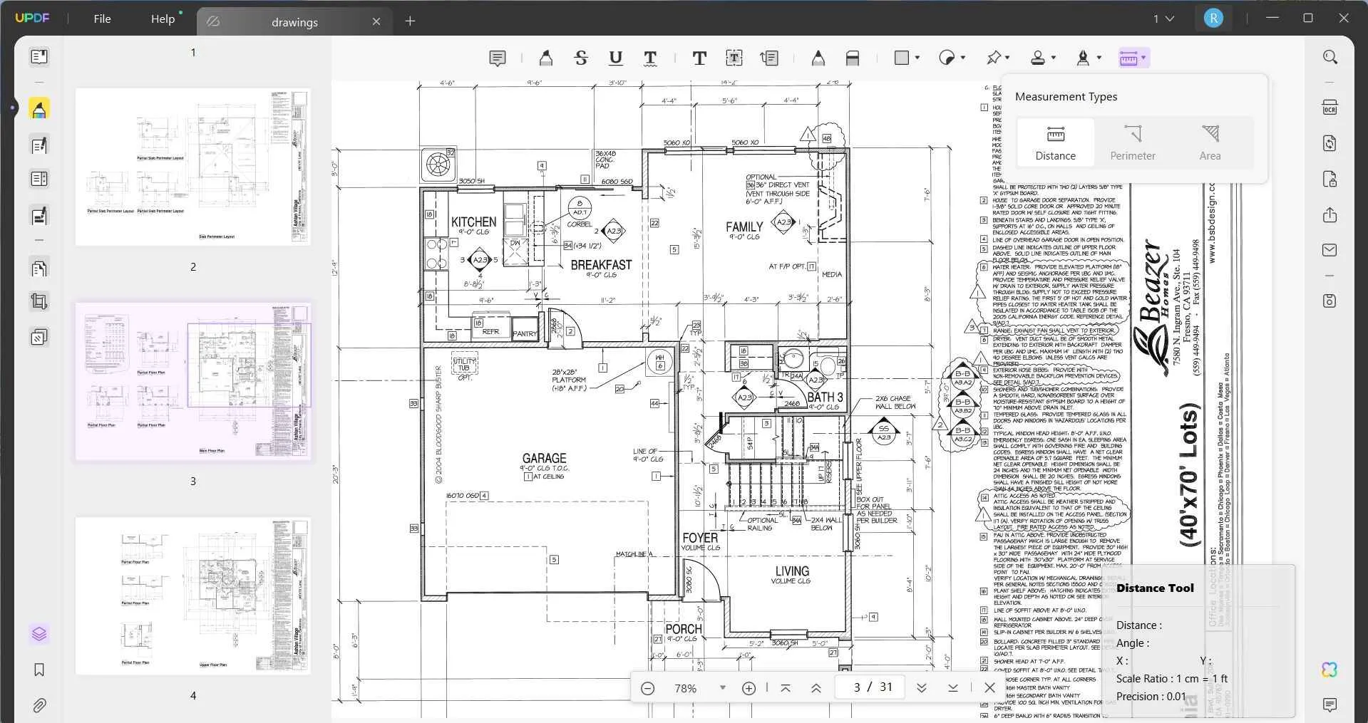 How to measure distances in technical drawings - PDF Annotator