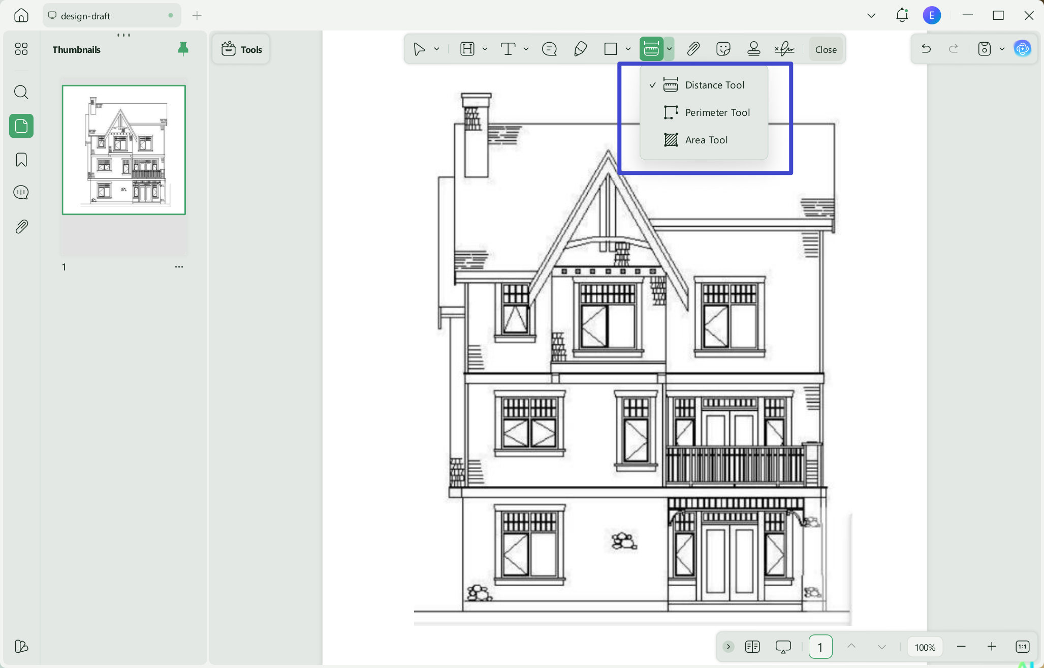 how to measure distance in pdf updf select measure tool