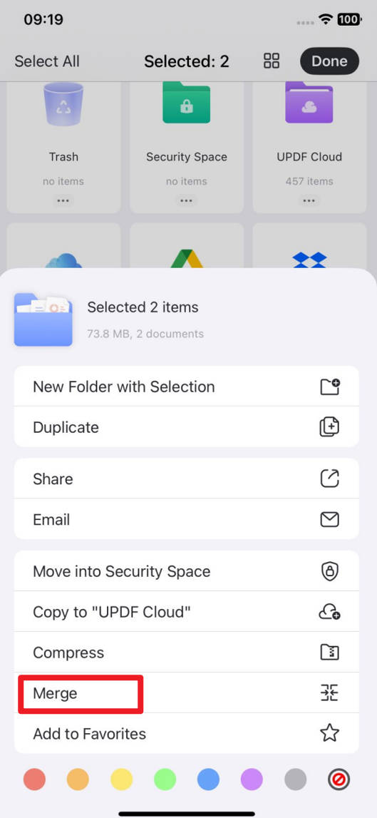 merge updf ios