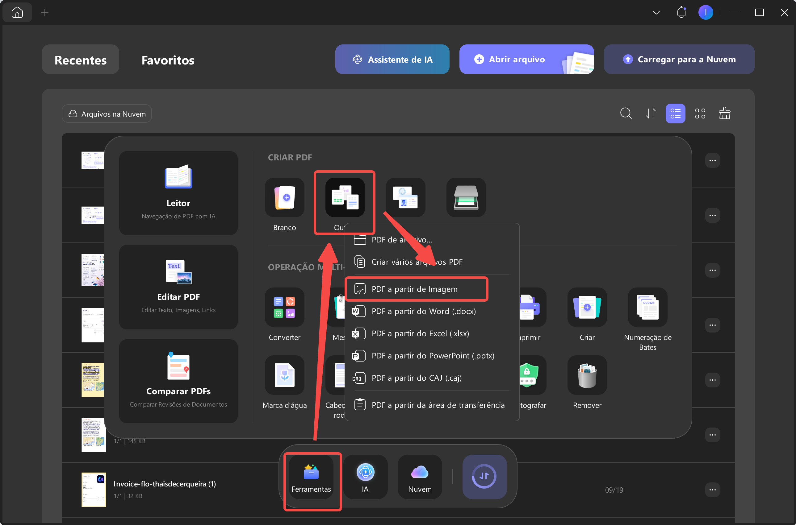 pdf a partir de imagem