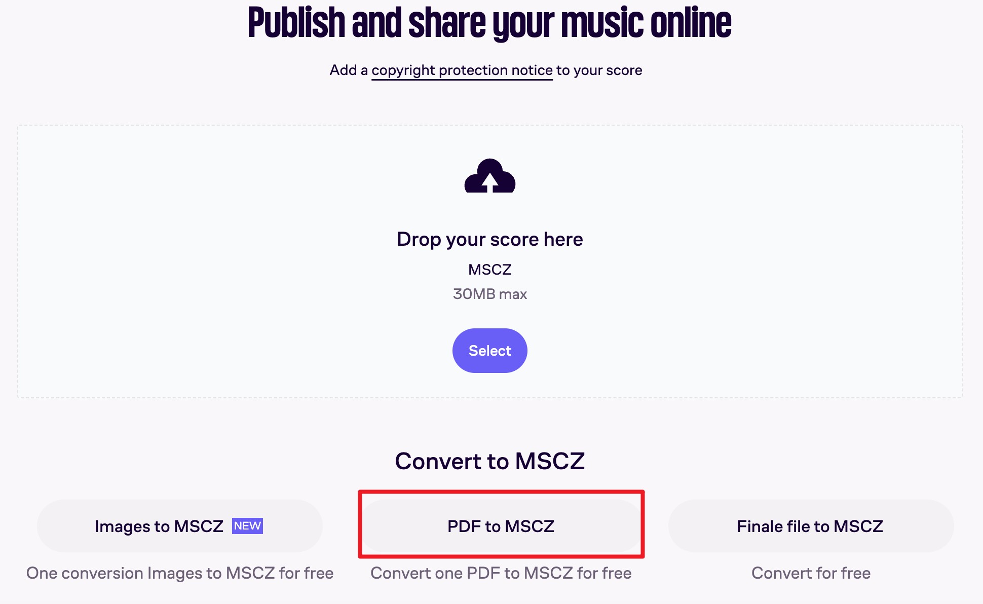 pdf to mscz musescore