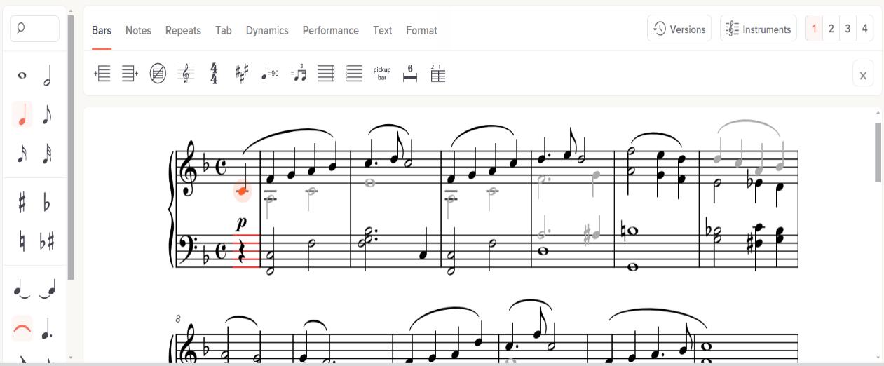 play sheet music from pdf soundslice
