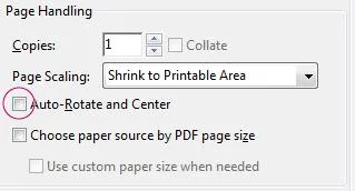 how to print landscape in pdf adobe windows