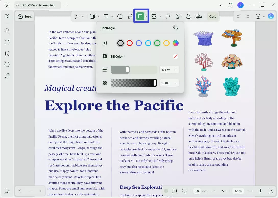 add border to pdf add border around pdf text updf