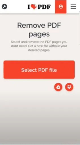 delete pages from pdf android ilovepdf