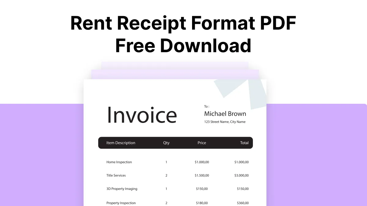 Top 10 Sites for Rent Receipt Format PDF Templates You Can Download For Free