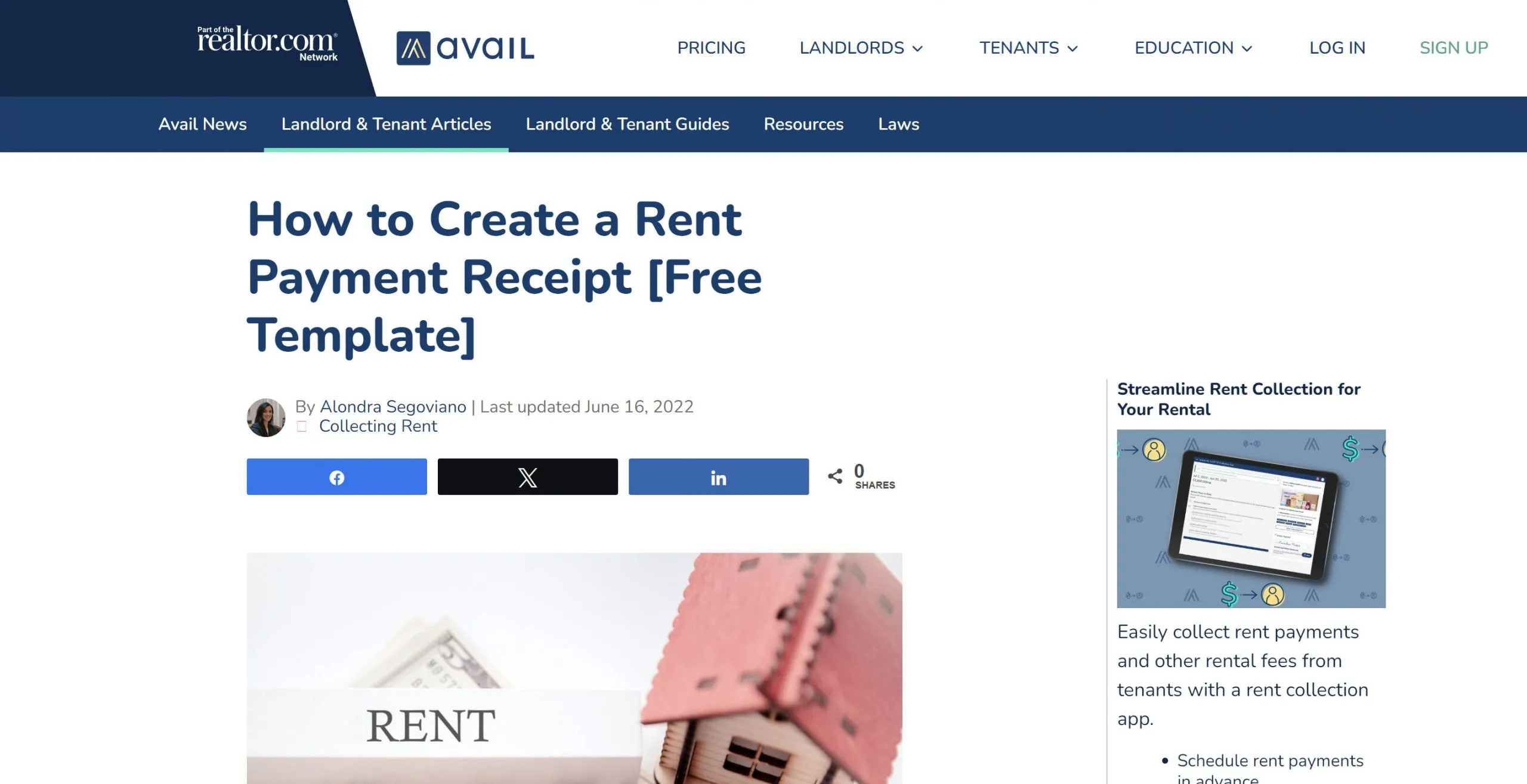 rent receipt format PDF free download avail