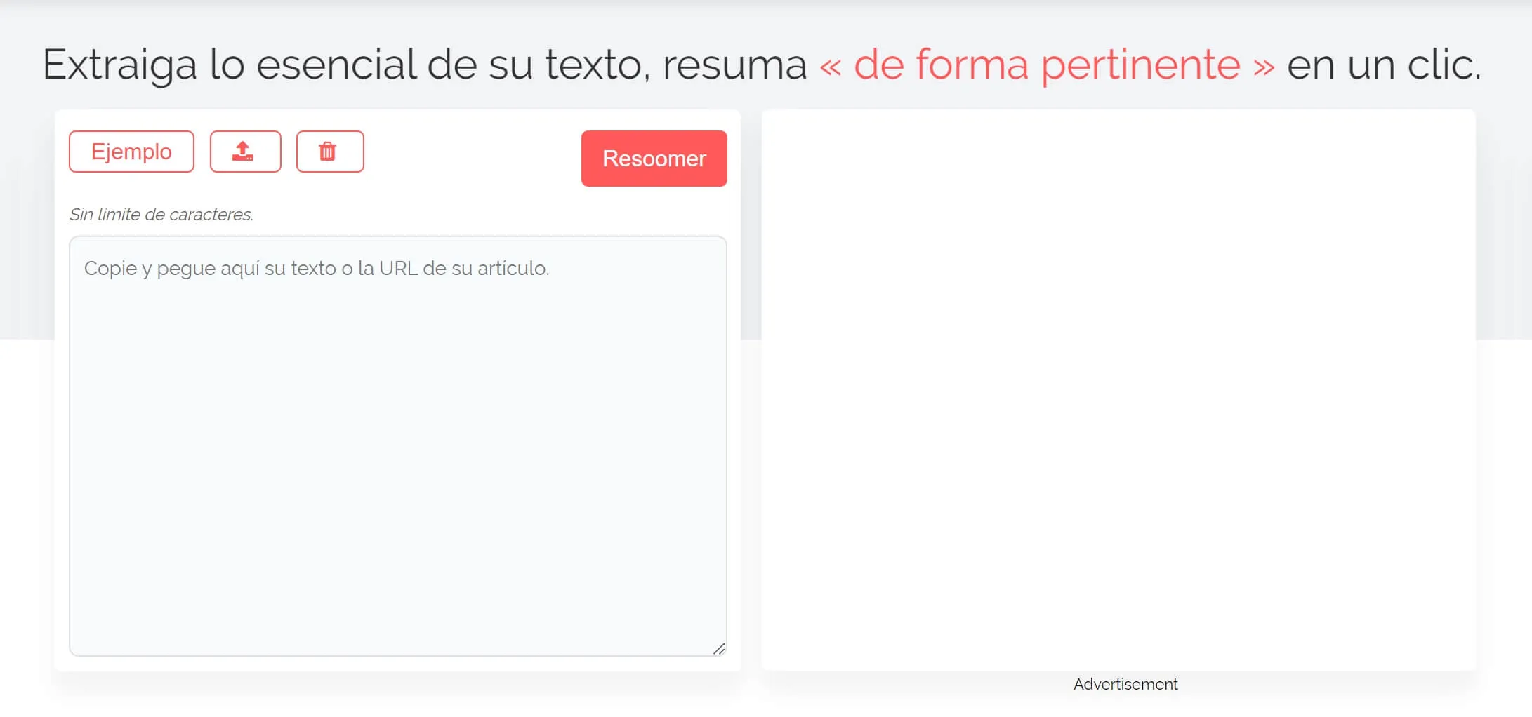 herramienta de resumen en línea ai resumen de pdf