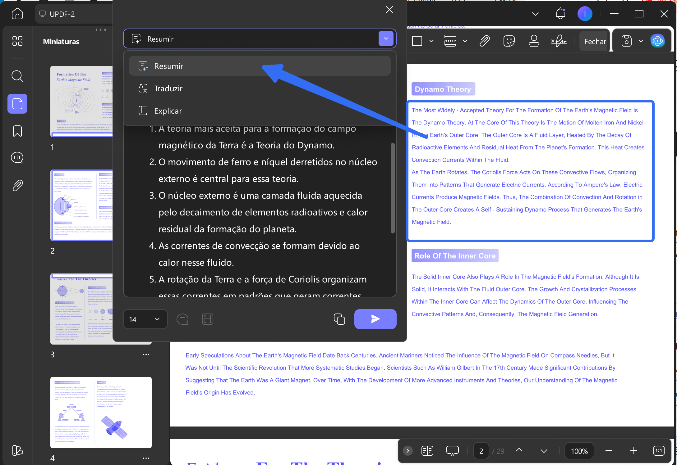 chatgpt para resumir textos
