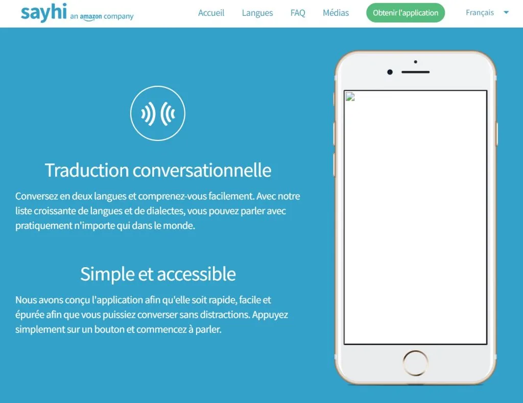 sayhi meilleure application traduction vocale