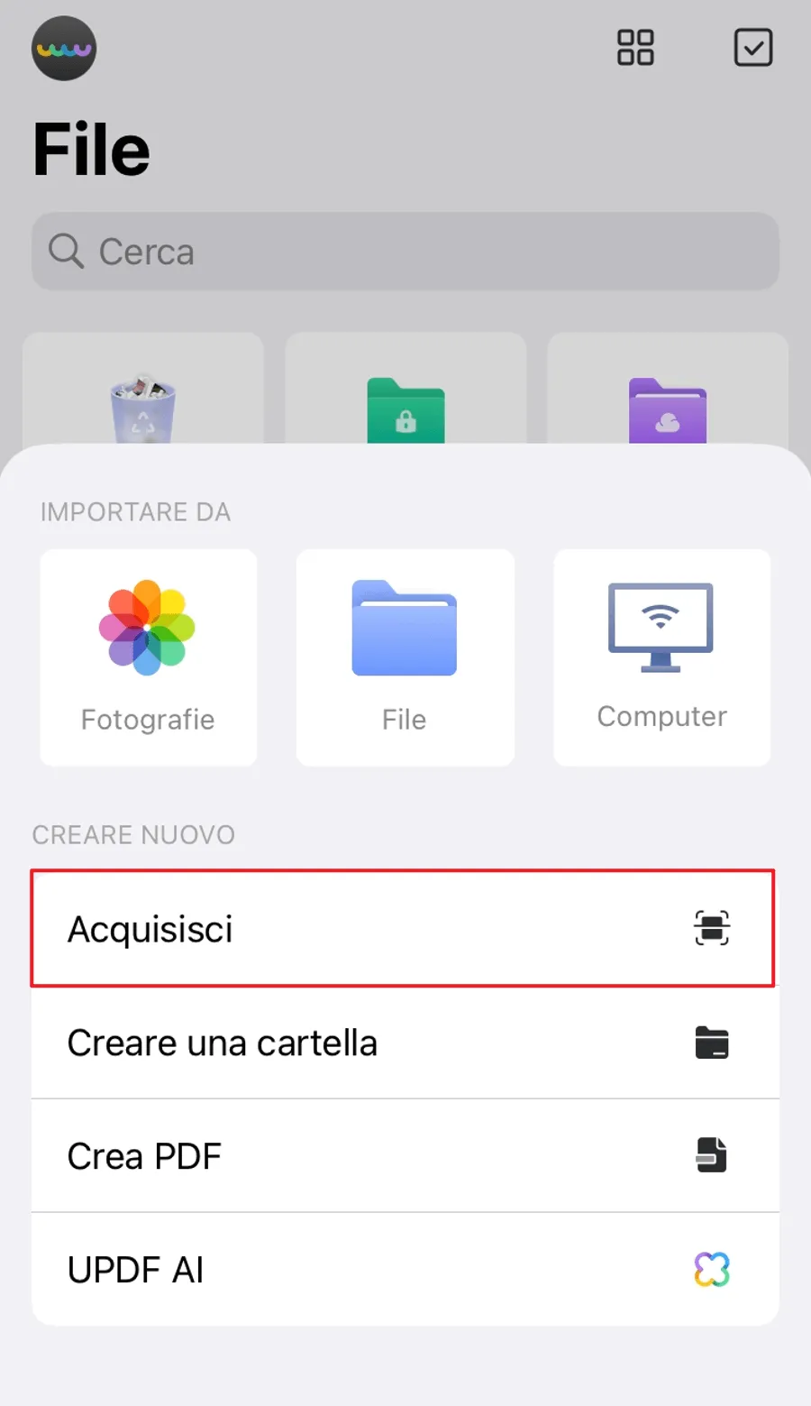 Convertire un documento scansionato con più pagine in Note in un PDF