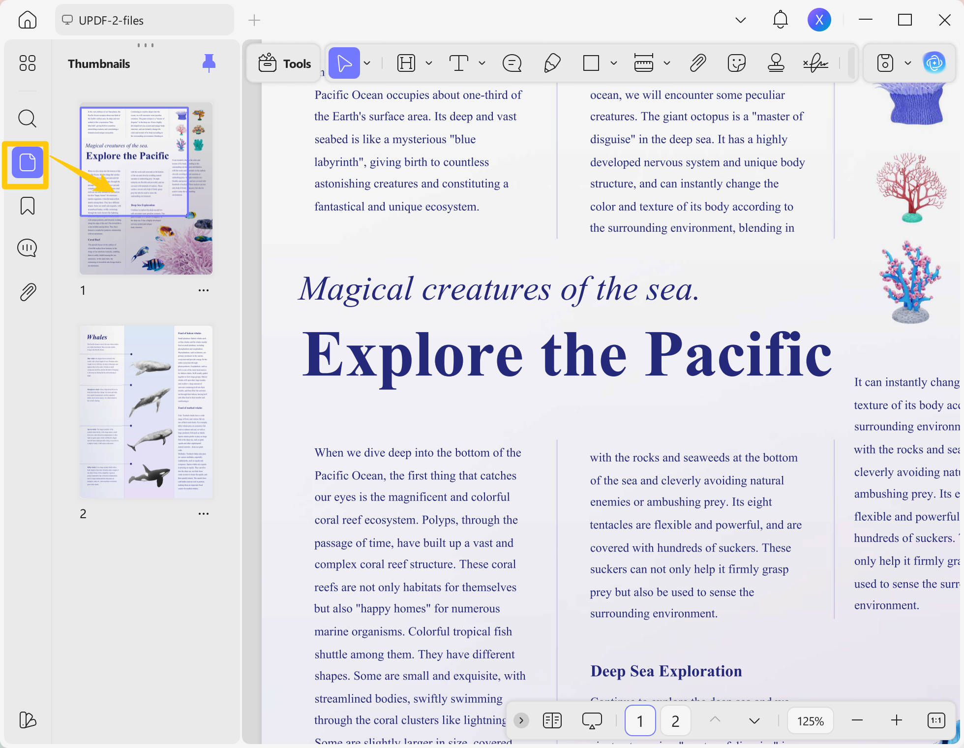 how to rotate a pdf in google drive select page