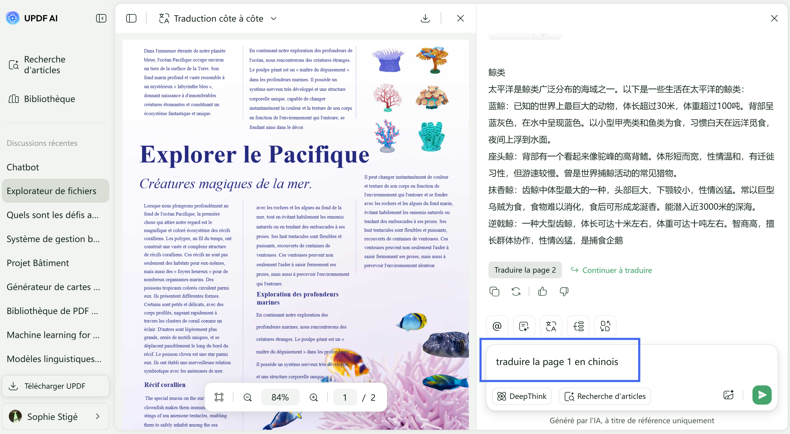 relire et corriger le texte traduit