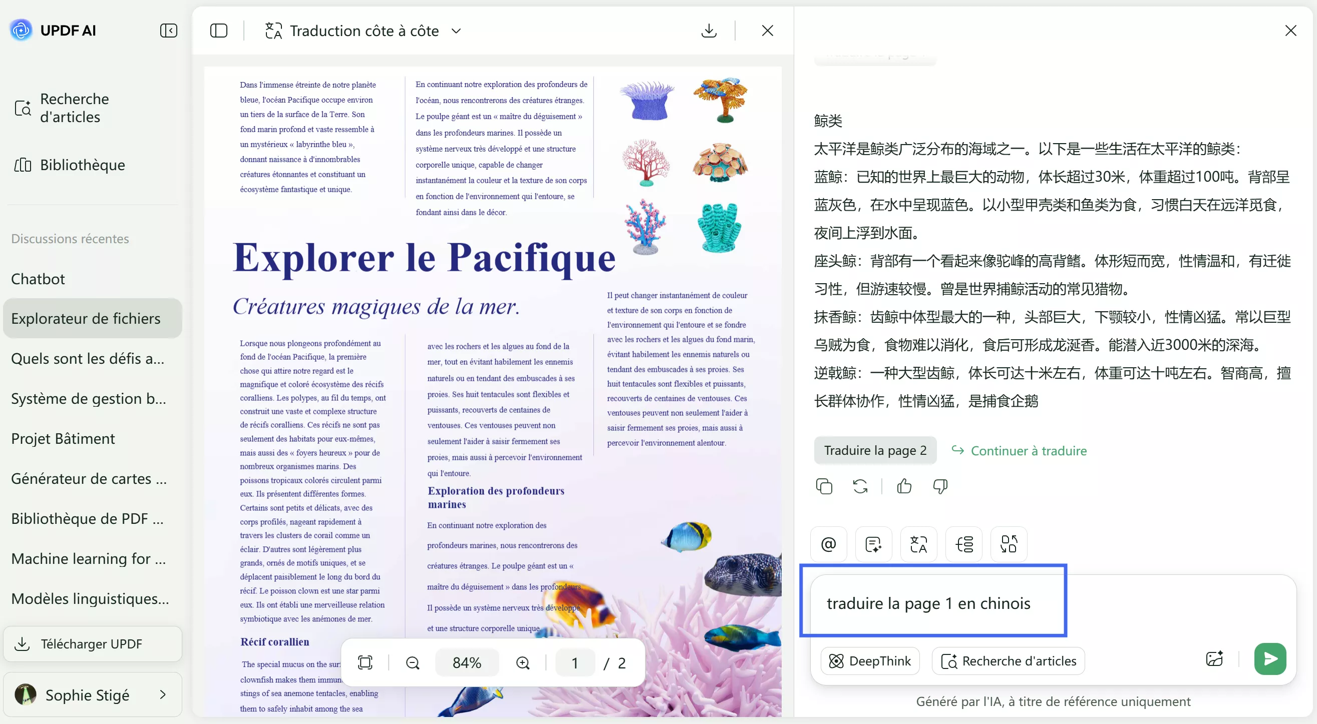 relire et corriger le texte traduit