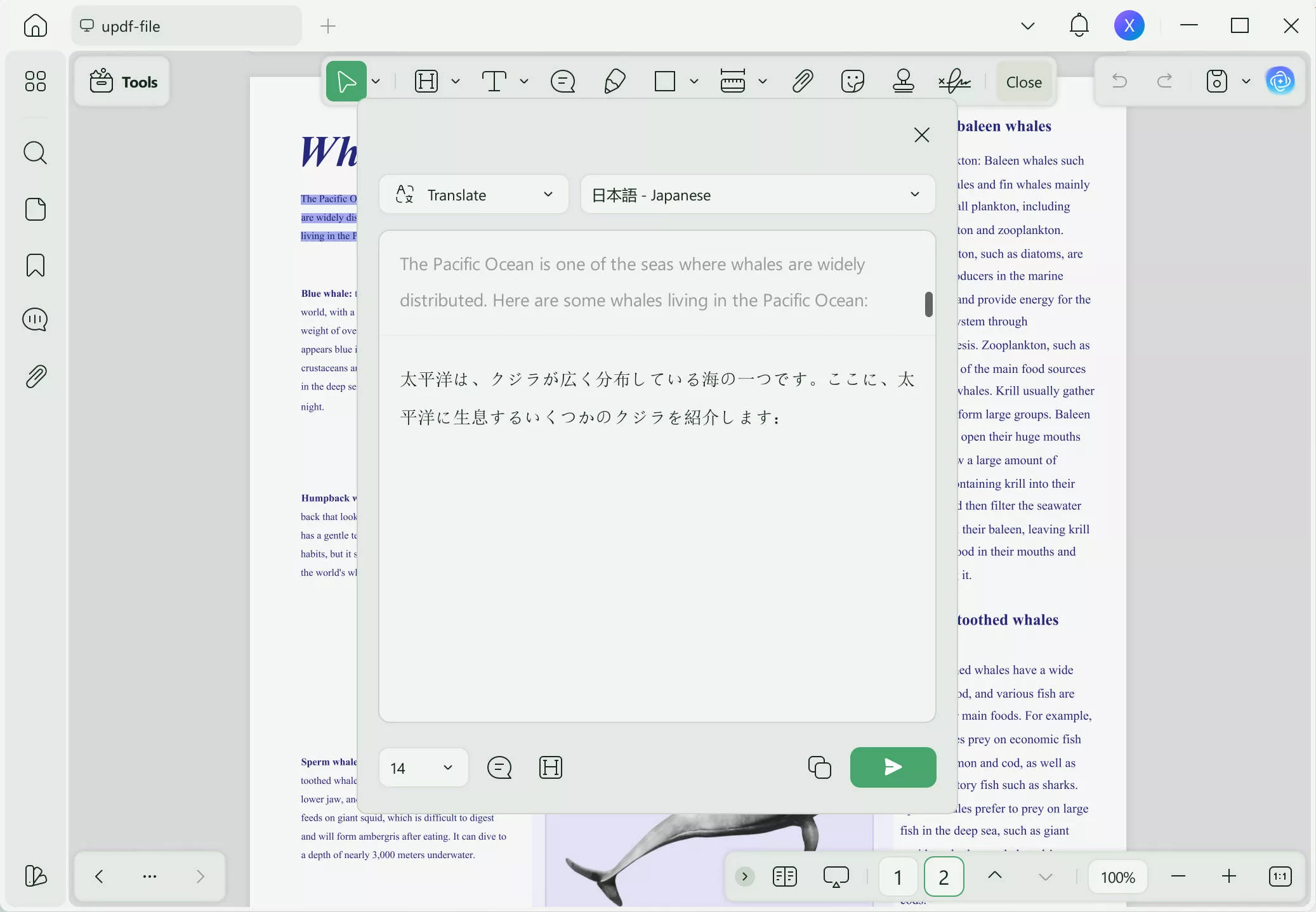 edge translate pdf updf translate english
