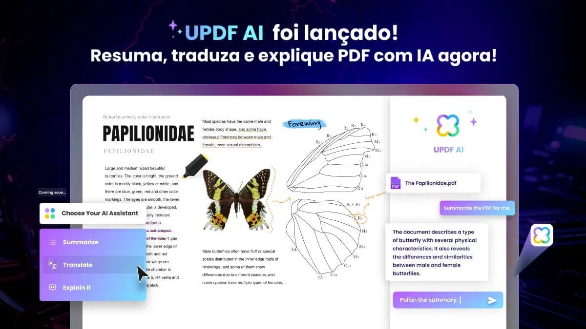 como alterar o título do pdf UPDF com tecnologia de IA