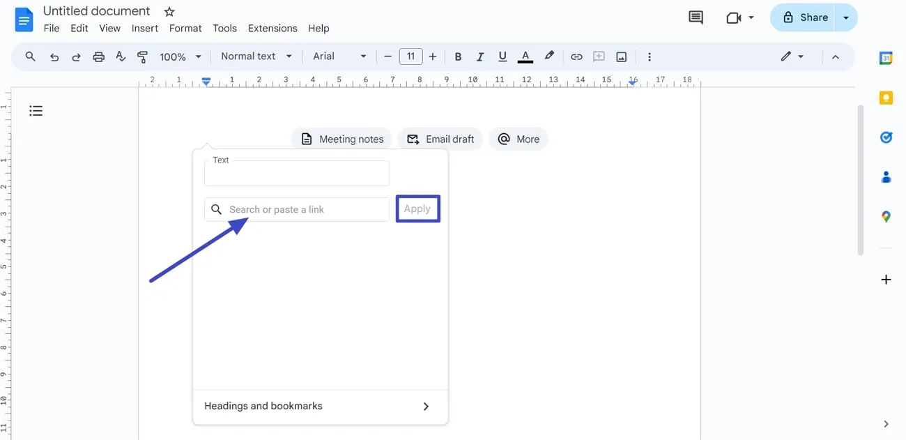 how to insert a pdf into google docs paste link