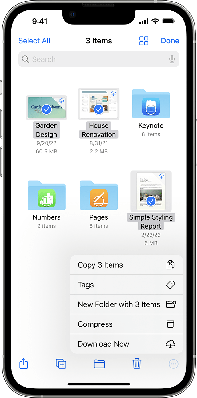 Zip files on iPhone with built-in feature