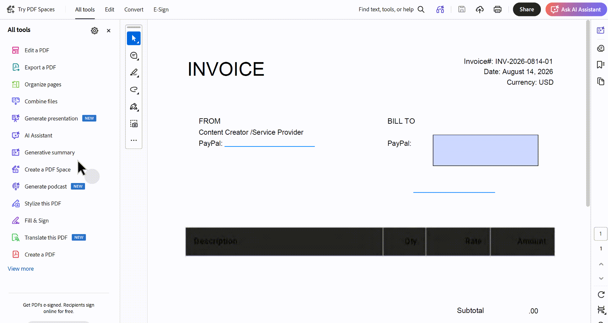 wrap text in pdf in adobe acrobat