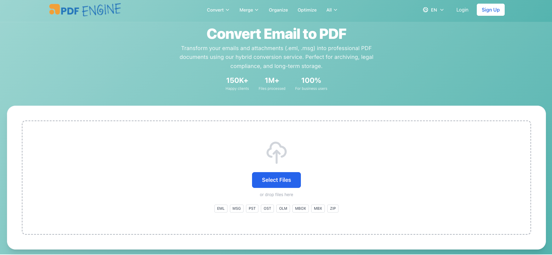PDF ENGINE website