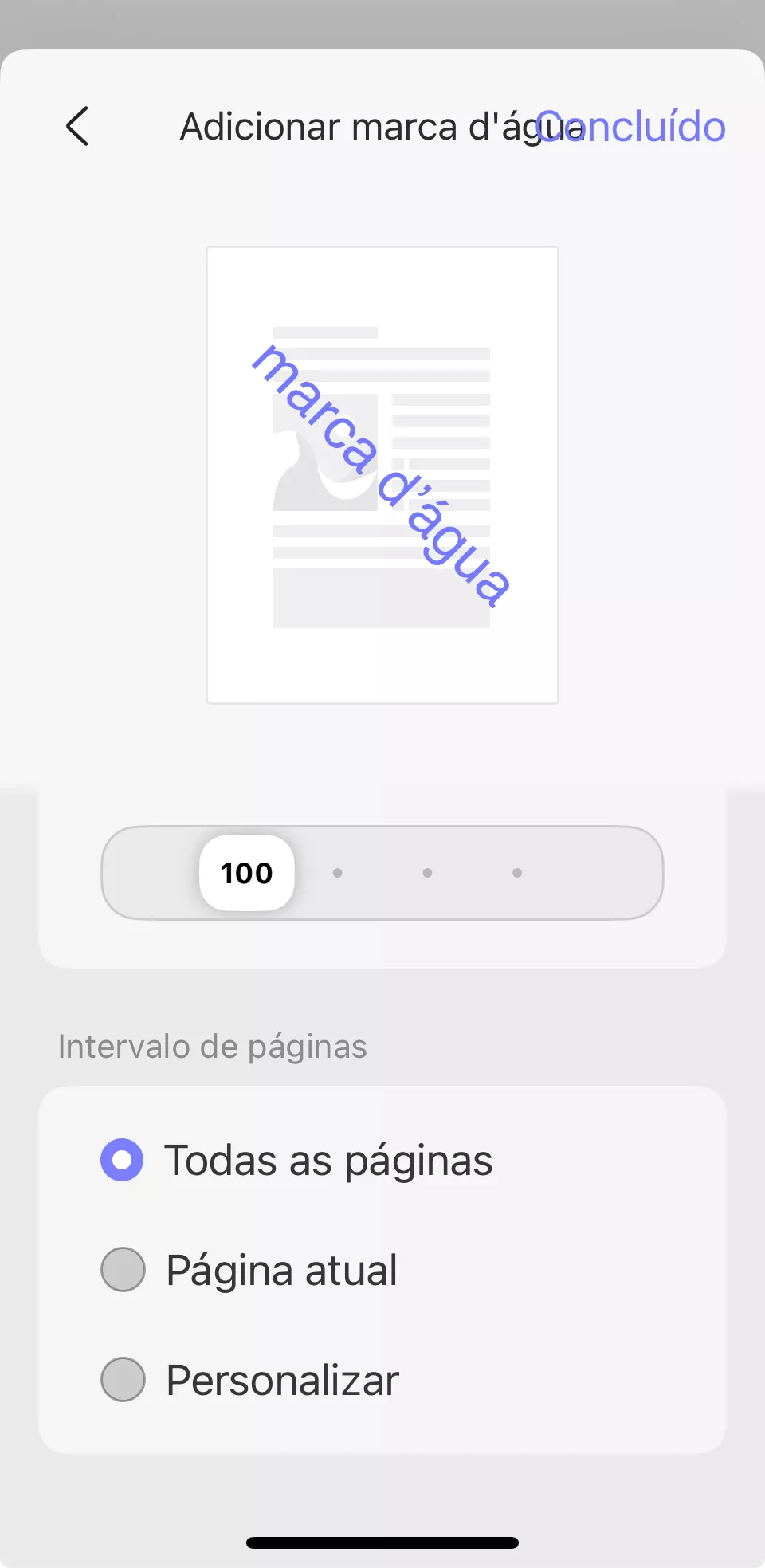 adicionar uma marca d'água de texto